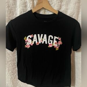 savage t-shirt cute! XS